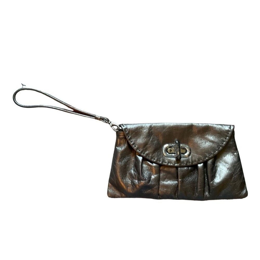Brighton silver clutch